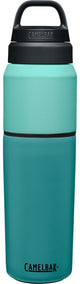 Camelbak multibev vacuum rvs - waterfles met afneembare koffie theebeker - 650 ml + 500 ml - groen groen (coastal lagoon)