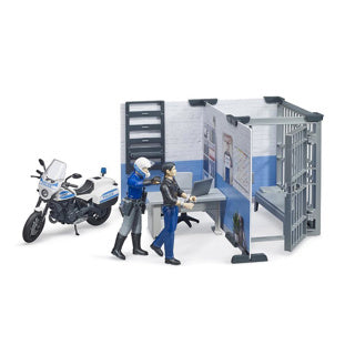 Bruder politiebureau met motor b world