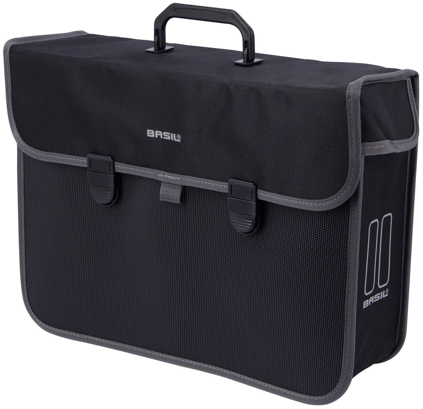 Basil Malaga XL - enkele fietstas, unisex, zwart