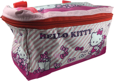 Bike fashion kindertasche hello kitty bar bag children bags hello kitty twin bags, volume: 7 l (2x 3.5 l), dimensions (l x w x h): 23 x 8 x 19 cmwith luggage carrier strap, reinforced sides