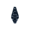 Mack 1069077 - staarthengen 2 gel.bl.zwart 300 x 50 mm | 12 stuks