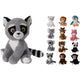 Tender toys pluche wild dier 20x18x25cm verkrijgbaar in 12 verschillende dieren