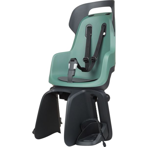 Bobike GO RS achterzitje met slaapstand. kleur: Pepperlichtgroen, drager montage