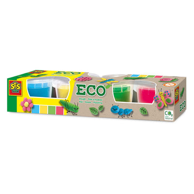 Ses eco klei - 4 kleipotjes