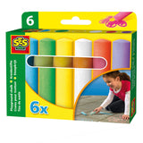 Ses stoepkrijt, 6st. - afbeelding 1