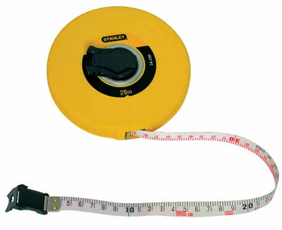 Stanley handgereedschap landmeter fiberglas gesloten kast | 30m - 12,7mm - 0-34-297