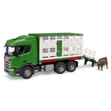 Bruder 03548 - scania super 560r veetransportwagen met koe - afbeelding 1
