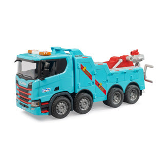 Bruder vrachtwagen scania super 560r bergings- en sleepwagen met licht en geluid