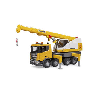 Bruder scania super 560r liebherr kraan met licht en geluid 1:16