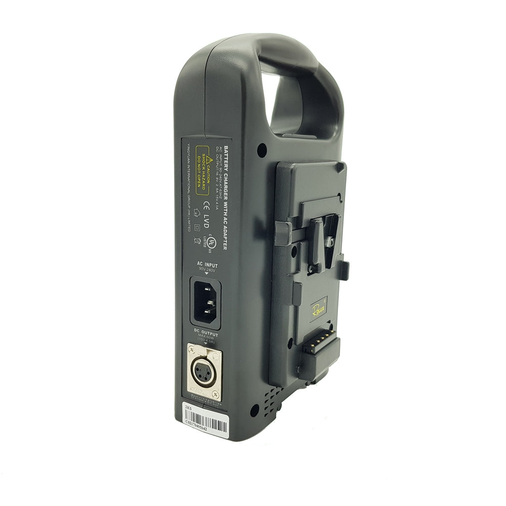Rolux dubbele acculader rl-2ks voor v-mount accu