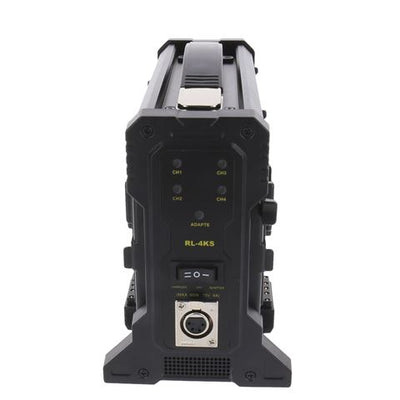 Rolux acculader rl-4ks voor 4 x v-mount accu