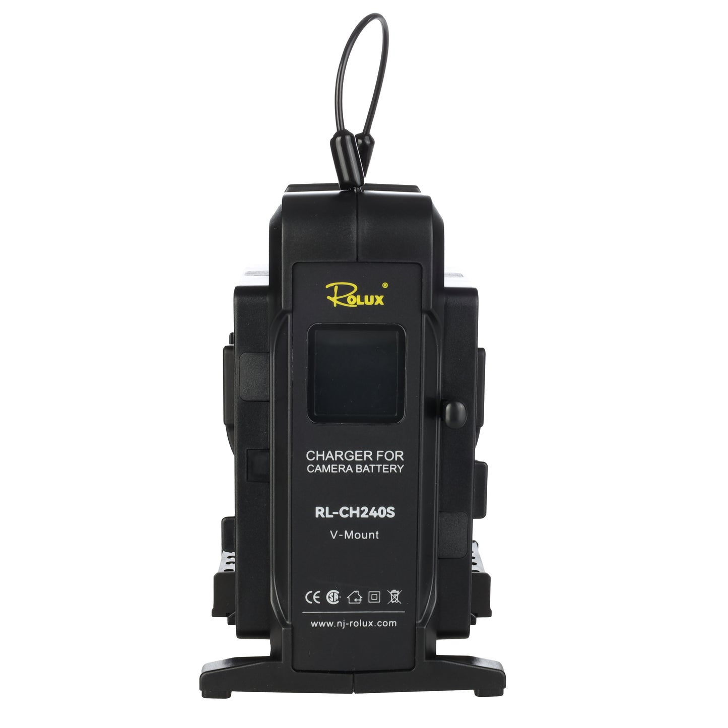 Rolux dubbele snellader rl-ch240s voor v-mount accu