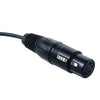 Rolux 4-pins xlr female plug met male d-tap rl-c3
