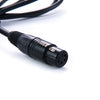 Rolux 4-pins xlr female met 4 pins male connector rl-c7
