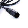 Rolux 4-pins xlr female met 4 pins male connector rl-c7