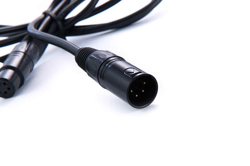 Rolux 4-pins xlr female met 4 pins male connector rl-c7