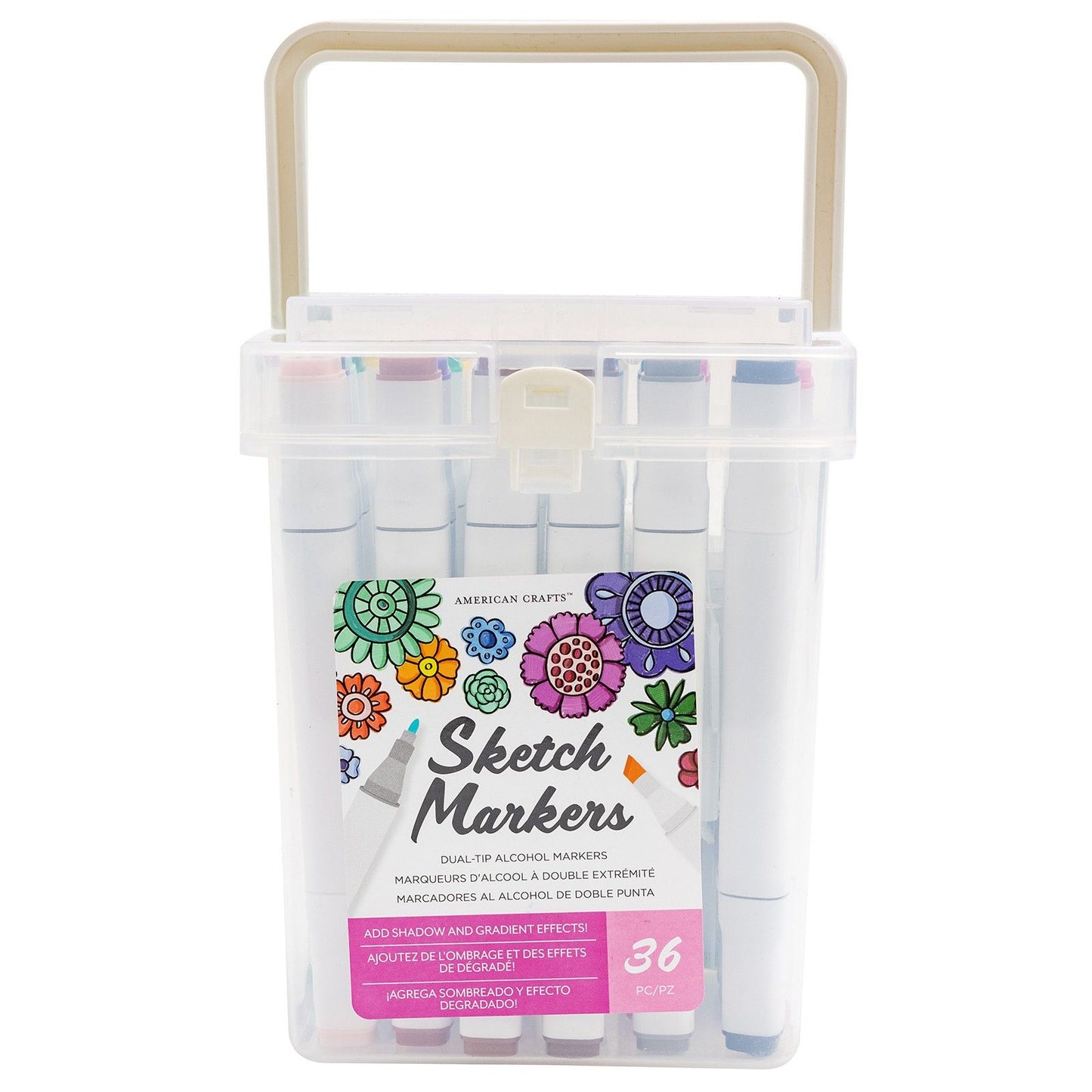 American crafts • sketch markers dual tip value pack