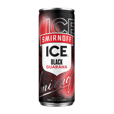 Smirnoff ice black guarana blik (12x 25cl)