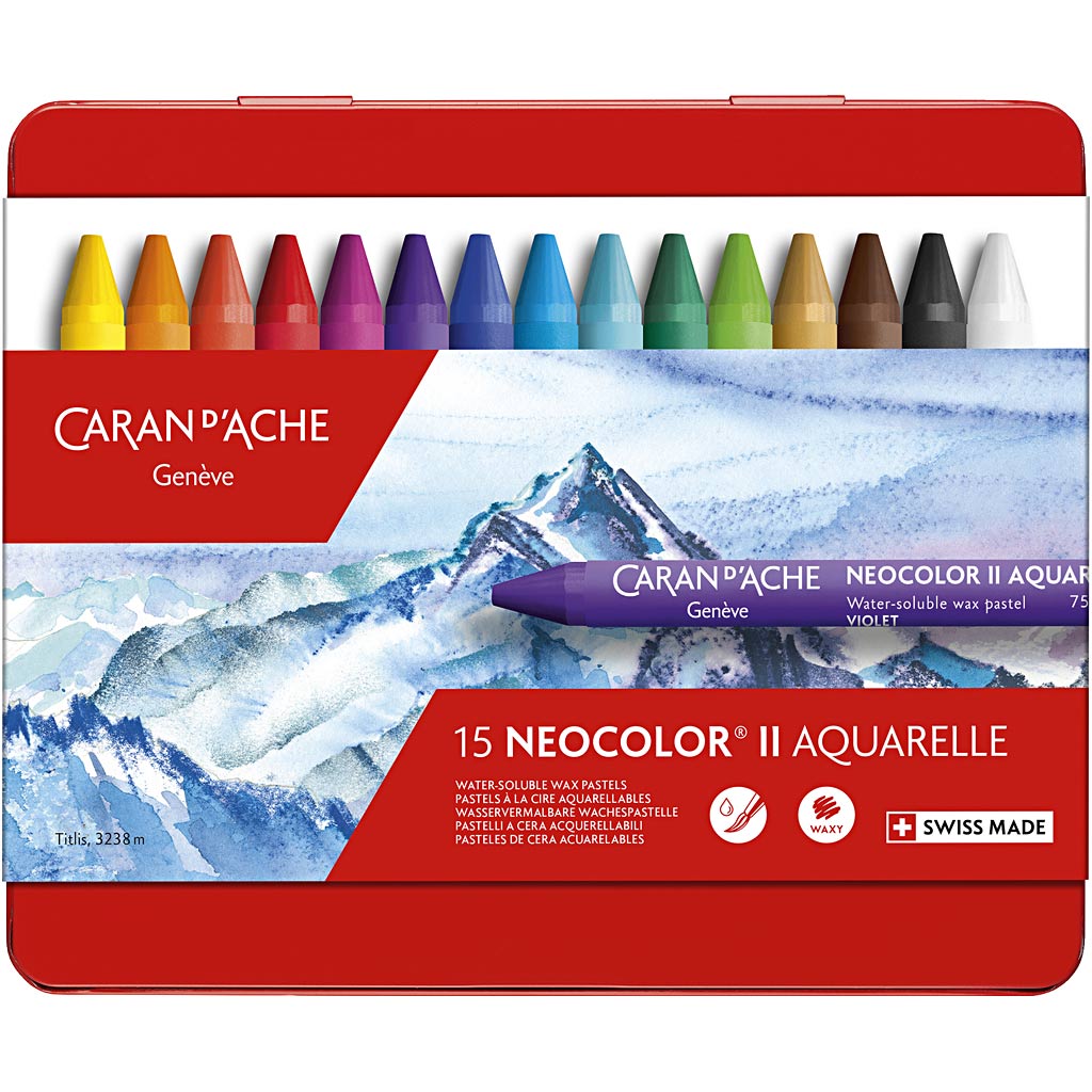 Caran d'ache https: www.cchobby.nl caran-d-ache-neocolor-ii-l-10-cm-dikte-8-5-mm-diverse-kleuren-15-stuk-1-doos