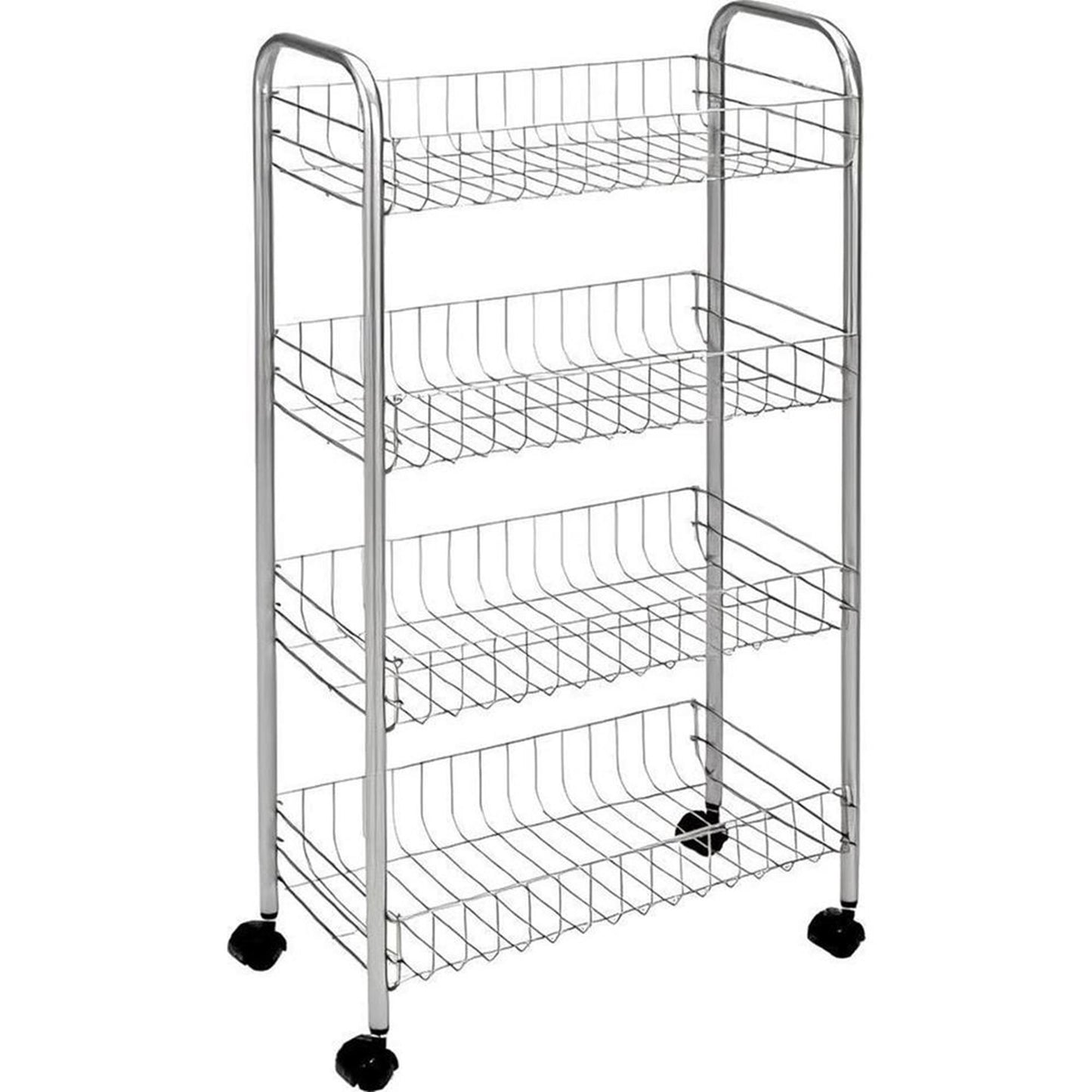 Metaltex voorraadwagen pisa 4 manden 41x23x84cm grijs
