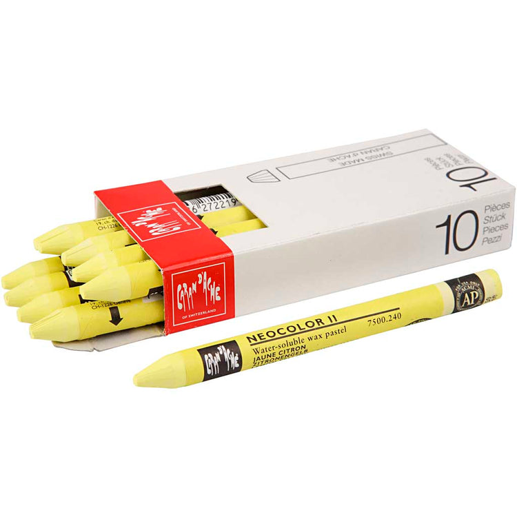 Http: www.cchobby.nl caran-d-ache-neocolor-ii-l-10-cm-dikte-8-5-mm-lemon-yellow-240-10-stuk-1-doos
