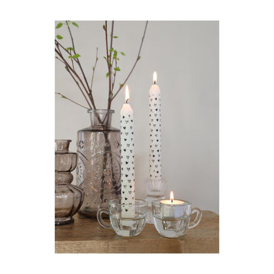 Ideas 4 seasons kaarsenhouder koffie helder ø8xh5cm