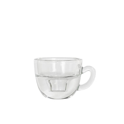 Ideas 4 seasons kaarsenhouder koffie helder ø8xh5cm