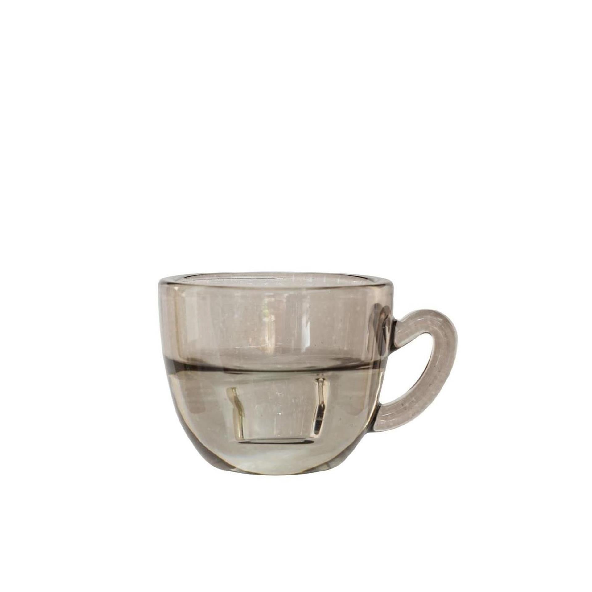 Ideas 4 seasons kaarsenhouder koffie grijs ø8xh5cm