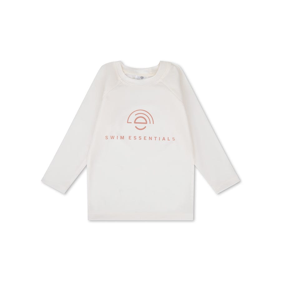 Pure tones | wit uv zwemshirt met lange mouwen