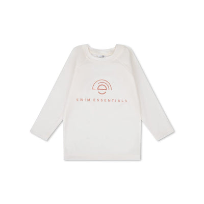 Pure tones | wit uv zwemshirt met lange mouwen