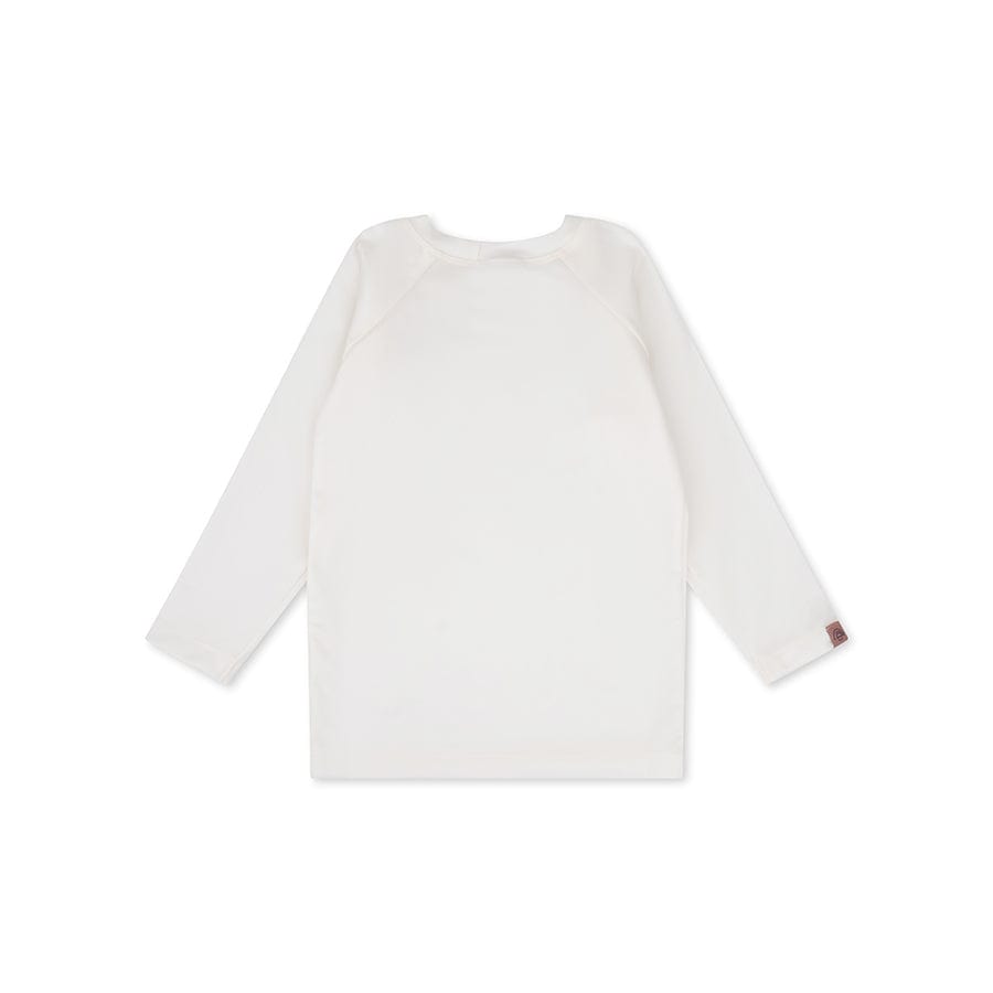 Pure tones | wit uv zwemshirt met lange mouwen