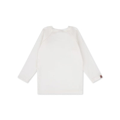 Pure tones | wit uv zwemshirt met lange mouwen