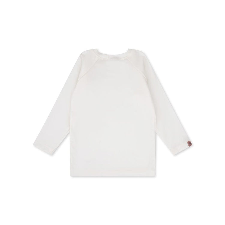 Pure tones | wit uv zwemshirt met lange mouwen