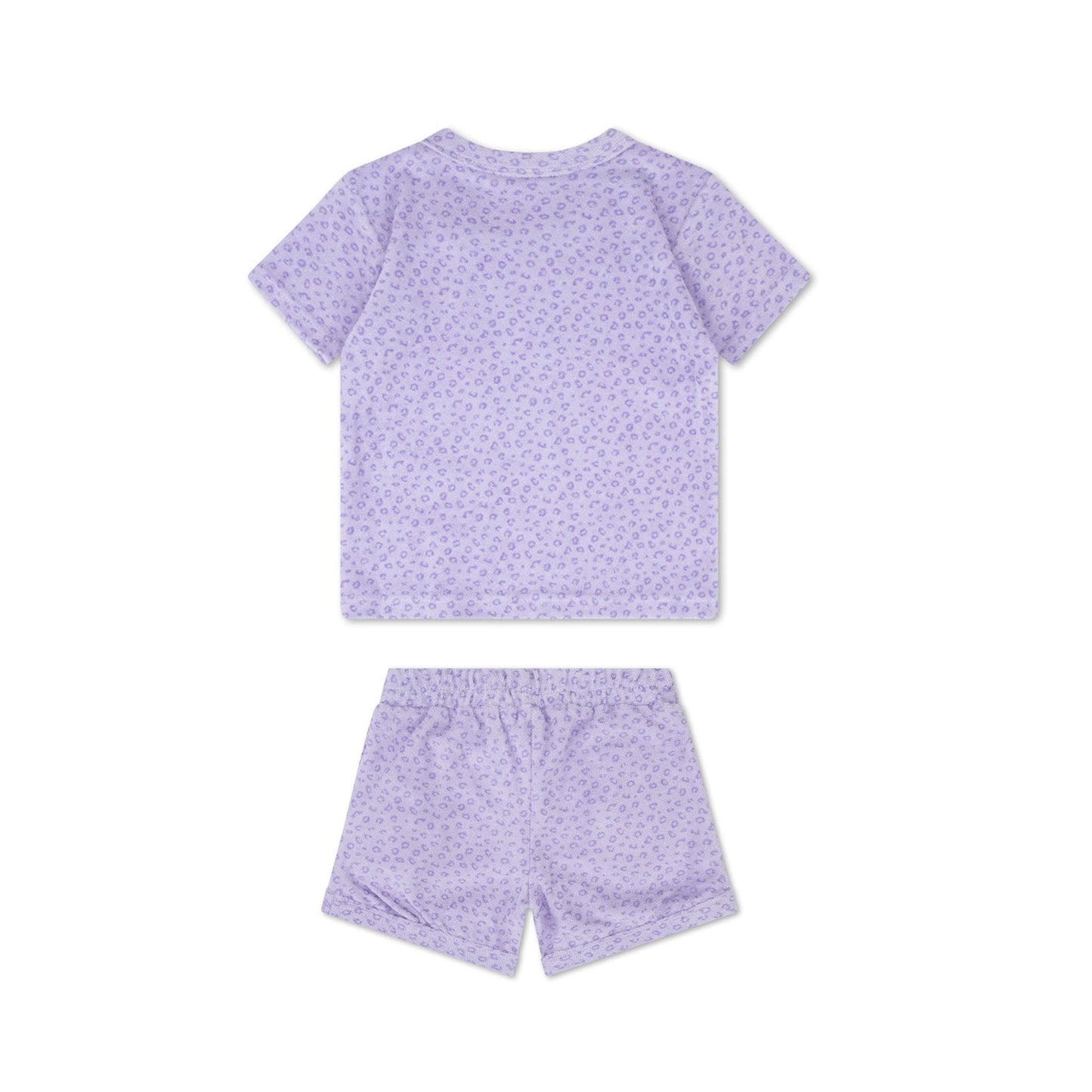 Leopard | lila meisjes set strand - terry