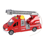 Rapid wheels brandweerwagen met ladder en licht en geluid en frictie sproeifunctie - afbeelding 2