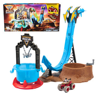 Monster jam 1:64 mud blasters truck wash pl set