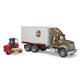 Bruder auto vrachtwagen mack ups met heftruck