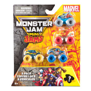 Monster jam mini jams marvel 5pack | 2 stuks