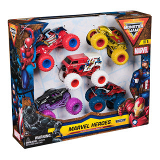 Monster jam 1:64 5pack marvel