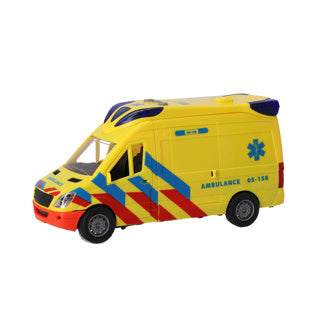 Rapid wheels ambulance auto met licht en geluid | 2 stuks