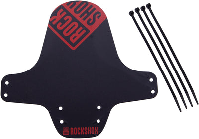 Rockshox steckschutzblech fender clip-on fender rs black fire red