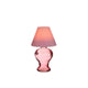 Ideas 4 seasons glas lamp amber voor theelichtje ø9 h.16 cm zacht roze