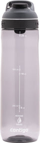Contigo cortland autoseal waterfles | grote bpa-vrije drinkfles van 720ml | sportfles | lekvrije drinkfles | ideaal voor school, de sportschool, fiets, hardlopen, wandelen | smoke
