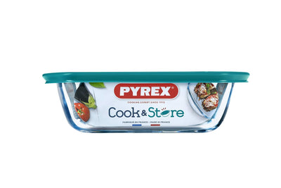Pyrex bewaarschaal 2.5l 20x20x8cm