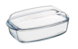 Pyrex rechthoekige ovenschaal met deksel 2,9+1,6l 33x20x14cm - afbeelding 2