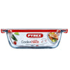 Pyrex schaal met deksel 1l 20x17x6cm