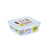 Pyrex schaal met deksel 0,85l 15x15cm