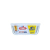Pyrex schaal met deksel 0,85l 15x15cm