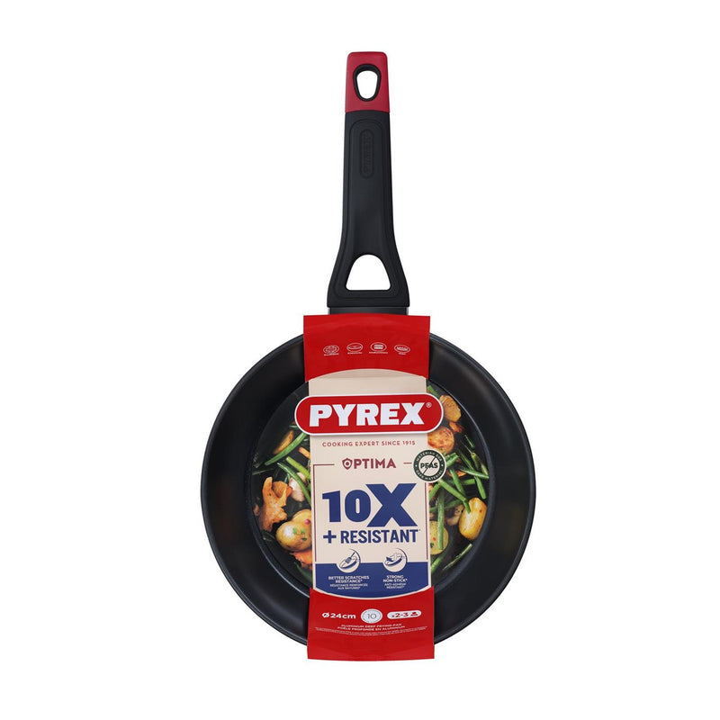 Pyrex optima+ diepe koekenpan ø24cm