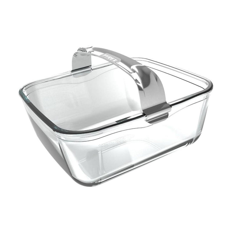 Pyrex airfryerschaal 18x20x8cm 2l met veiligheidsgrip metaal